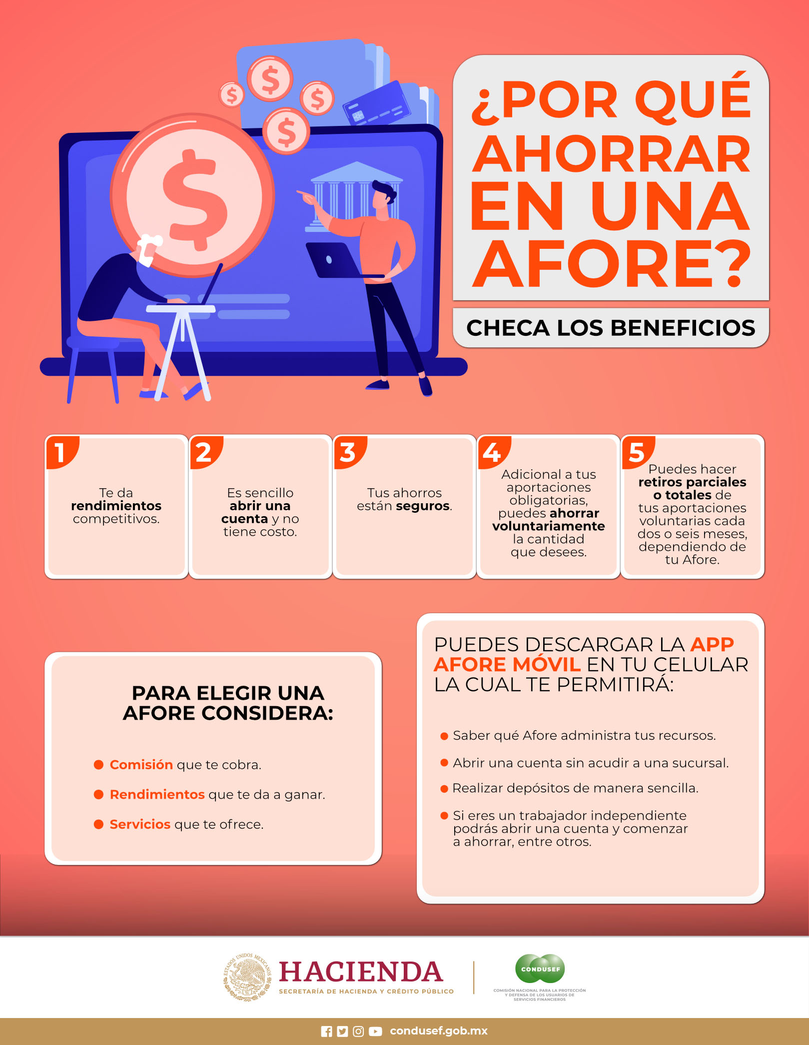 Por qu&eacute; ahorrar en una Afore